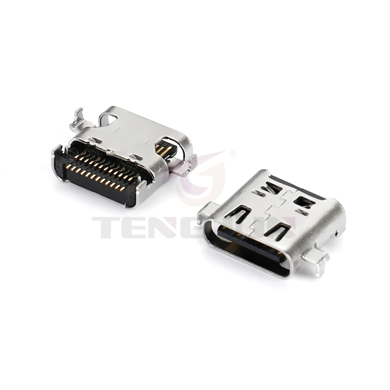 USB4.0 Type-C母座双排24Pin沉