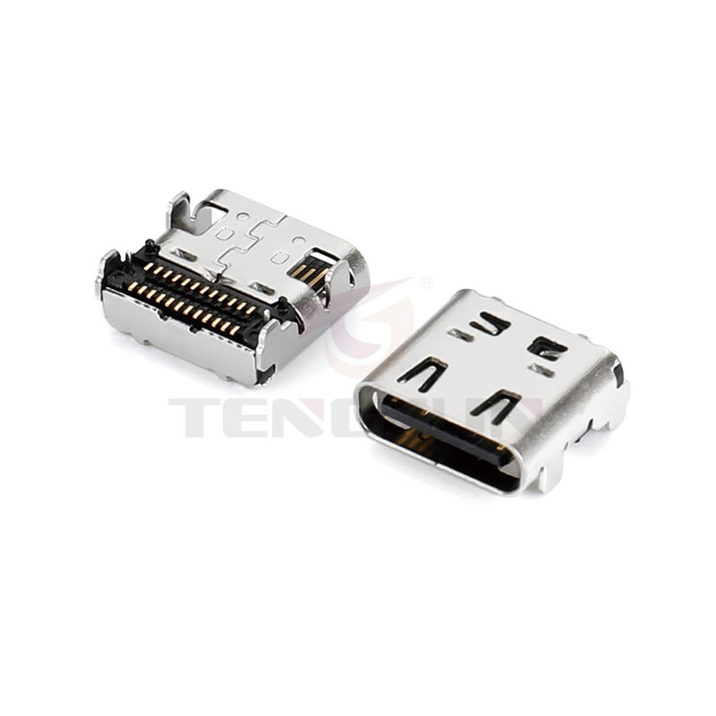 USB4.0 Type-C母座24Pin双排板