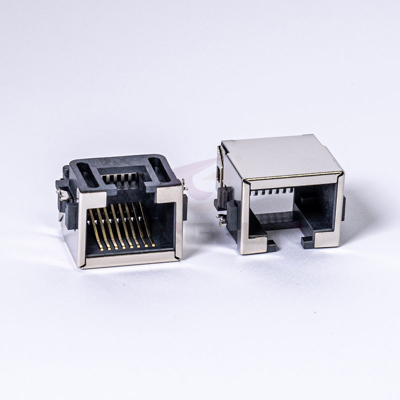 RJ45 沉板8.60mm SMT全包 网口连接器