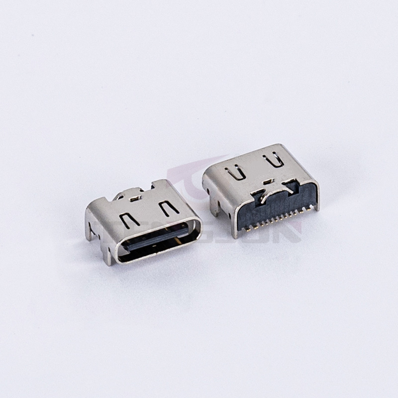 USB 3.1 TYPE C 16PIN 板上型L=6.5mm母座带弹片
