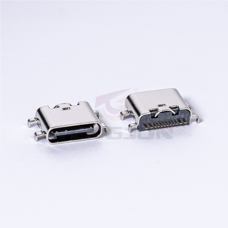 USB 3.1 TYPE C 16PIN 沉板0.8mm母座