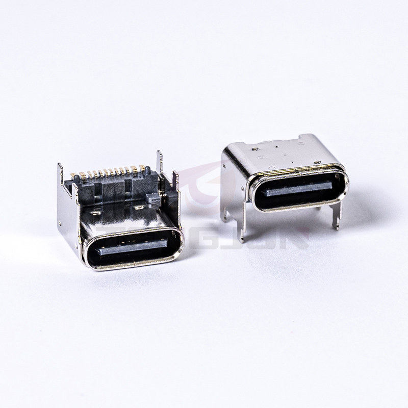 USB 3.1 TYPE C母座16PIN 垫高2.5mm(CH=4.05)