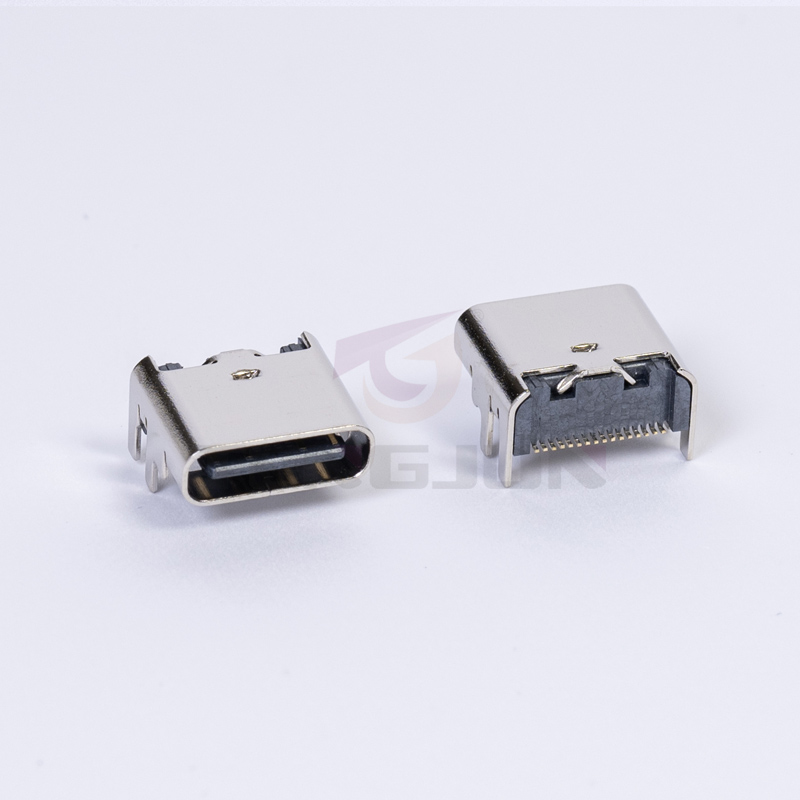USB 3.1 TYPE C接口母座16PIN 垫高0.3mm