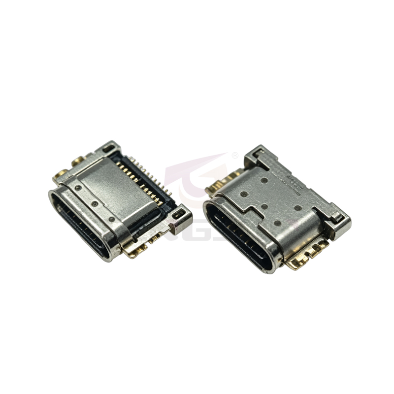 防水TYPE C USB 24PIN母座 沉板 双排